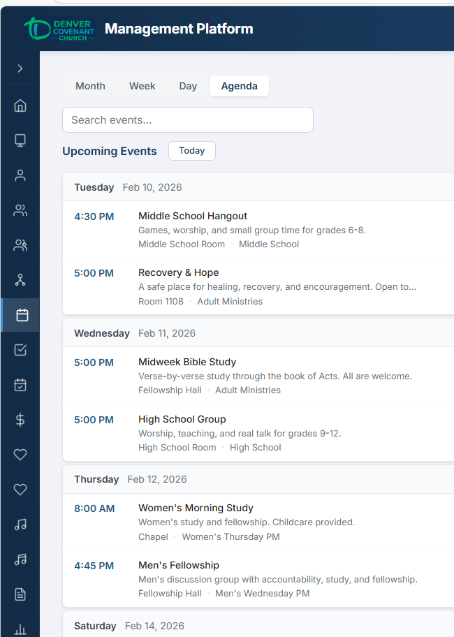 Collapsed sidebar showing only icons