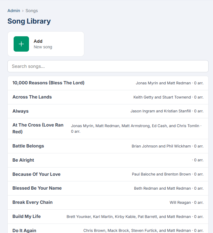 Song Library